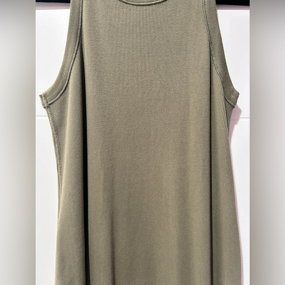 Buck Mason Surplus Rib Tank Maxi Dress Arbor Green S - Picture 6 of 9